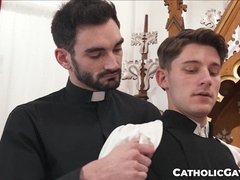 Slutty Jack Aries wants every drop of blessed cum into Dex Devalls ass