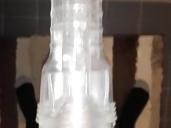 FLESHLIGHT FUCKING AND CUMMING HARD