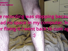 Two cums with huge rambone dildo