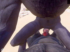 Horsecock, big cock, anthro