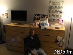 Watch this cute lad devour a hard dick with his mouth and tongue