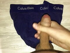 YOUNG BOY WANK AND CUMS ON UNDERPANTS