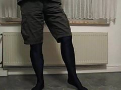 Lycra-Strumphose mit kurzer Hose