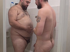 We blow each other's penises in the douche