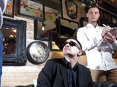 David Valentin and Hugo Tara, TV showmen, working for Mars Gymburger