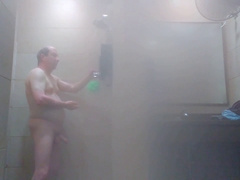 Dad, fag, gay shower