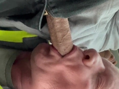 Faced up with main penis deep-throater once more