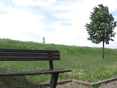 transvestite tranny gets high on the national 123