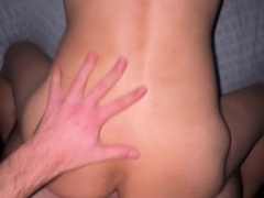 gay-for-pay stud boinks his buddy sans a condom and ejaculates inwards of his arse