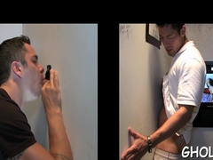 Taunting man rod of a random homosexual