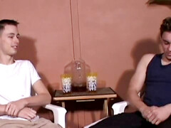 Gay blowjob, face fucking, suck off