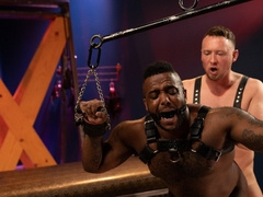 Big ass black bear gets treated like a master in rough maldom anal kinks