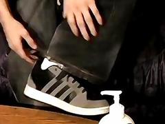 Sexy gay latin blow jobs and anal Wiley Fucks His Own Feet