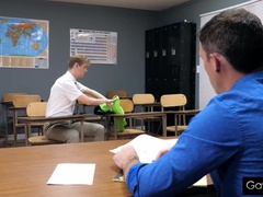 Detention Youngster Gets A Giant Dinky Slammed Up His Culo As Penalty