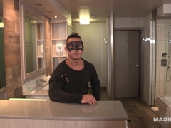 Washboard Abbed Gay-for-pay Latino Milks His Uncircumcised Meat - Kenzo Alvarez - Maskurbate