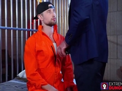 Mature Lawyer Roughly Fist Fucks teen 18+ Jock Prisoner