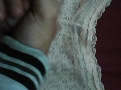 cumshot on my friend's mom's new panties