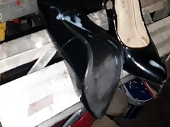Black heels size 3 cumed