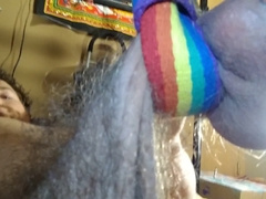 Wooly Wolf Spreads His Stiffy and Nutsack