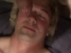 Fucking the twink's mouth and cumming on his face 15