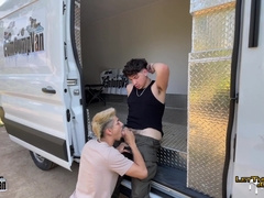 Cum Dump Van Uncut Latinos Public Blowjob Cum Shot