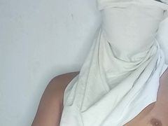 The tutor milks in the living guest room of the palace