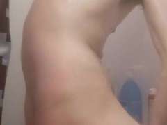 Douche masturbating