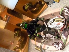 Gearbikers in gay boots get down in motocross