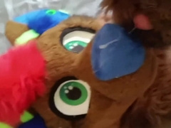 Spunk on fursuit until fully glazed