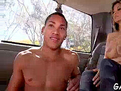 naughty spear riding inwards a car