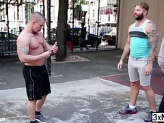 Passionate dudes Brendan Phillips blows Adam Bryant huge cock and slammed his ass