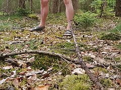 Naked in the Wood Cumshot