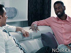 Nick Capra enjoys interracial anal with ebony hunk Taye Scott