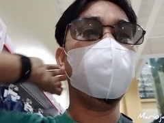 I had my first public wank in a mall restroom at a fan's request and it was super risky