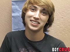 Big dick twink Brett Starr milking hard cock for hot cumshot