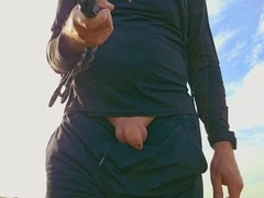 Soft cock enjoys gay outdoor exploration in nature