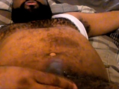 Me showing off Hairy Chest and Belly while Jerking Off 6