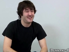 Fellow Gets Gang Facialized