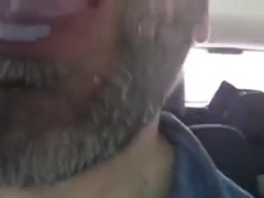 Guy blows me in the car spills the cum and licks it up 12