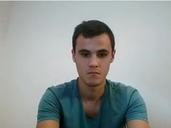 French Cutie Puts 2 Fingers In His Round Ass & Cums On Cam