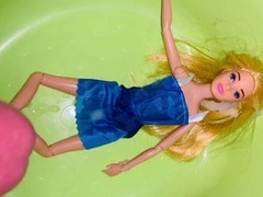 Fucking sex barbie doll, small cock pissing, barbie dolls