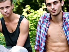 Exclusive outdoor anal sex with Dillon Rossi, Max Ryder