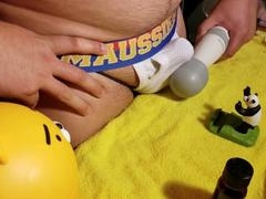 Adorable night with a magic wand and a muscle hunk