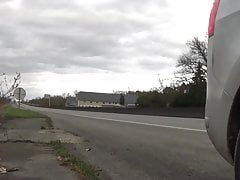 crossdresser tranny on the national road