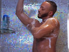 Muscular black lover gags his bitch and fucks ass in restless manners