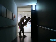 Big dick twink anal sex with cumshot