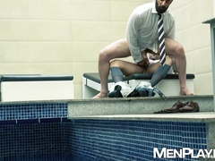 Gigolo Gustavo Cruz raw destroys submissive businessman Scott Carter