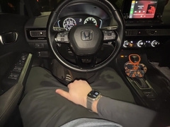 Loud Moaning And Praise *fucking In The Car* Huge Cumshot