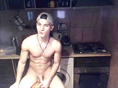 two Euro lad On Kitchen webcam