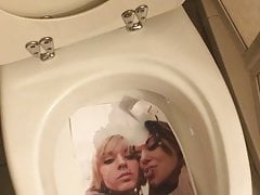 Piss on anastasia & camille after cum